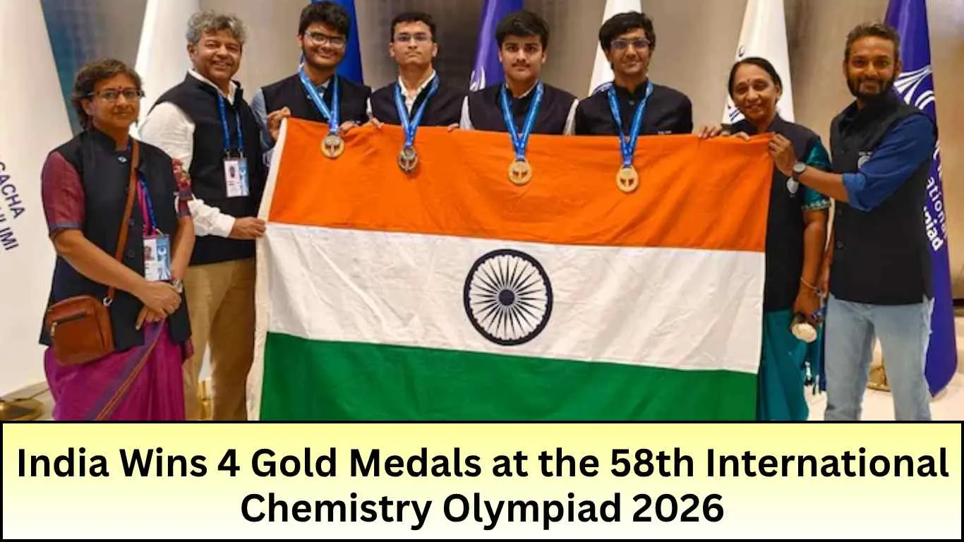India Wins 4 Gold Medals at the 58th International Chemistry Olympiad, IChO, 2026