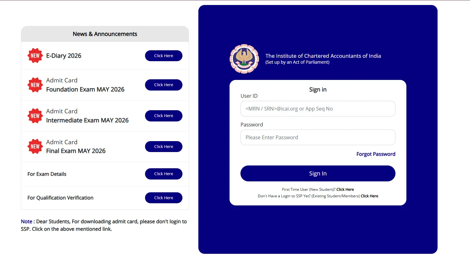 ICAI CA Registration 2026 Window For Sept/Nov Session Closing Today; Apply at eservices.icai.org
