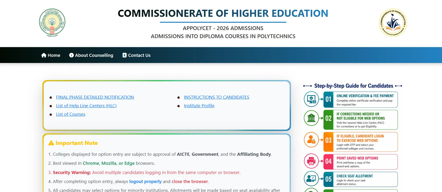 AP POLYCET 2026: Final Phase Seat Allotment Result Releasing Today: Check Allotment Status at polycet.ap.gov.in