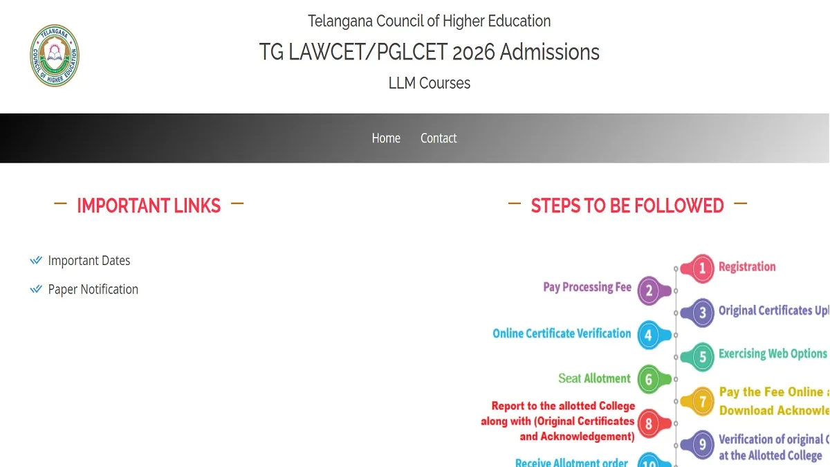 TS PGLCET 2026 Counselling Registration Begin