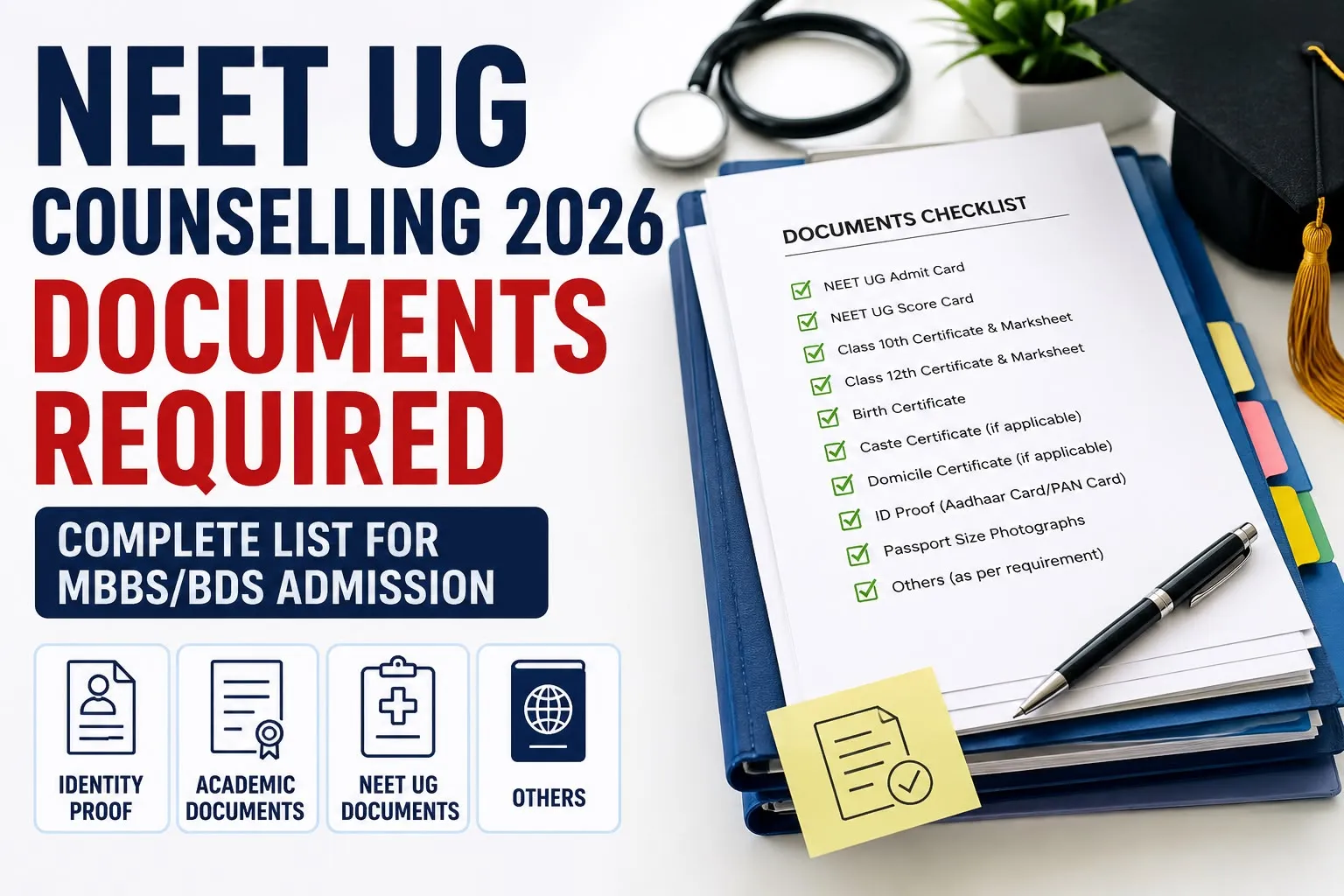 NEET UG 2026 Documents Required before Counselling Registration