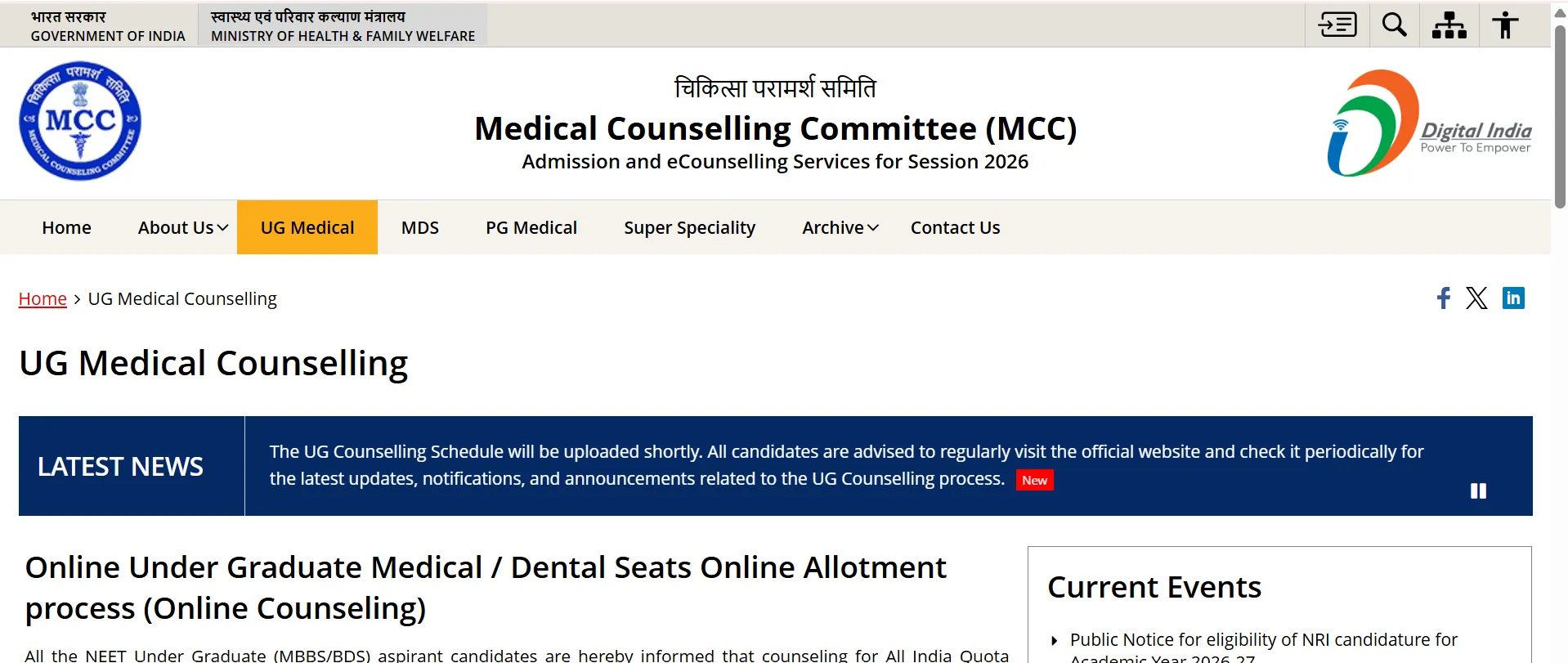 MCC NEET UG 2026 Counselling Schedule: Check Expected Dates, Required Documents Here