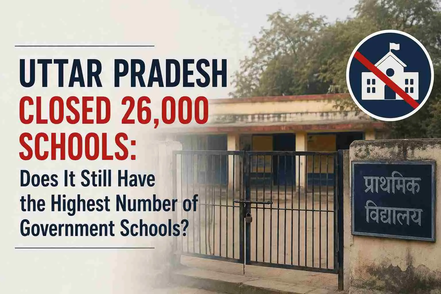 Uttar Pradesh Closed 26,000 Schools: Does It Still Have the Highest Number of Government Schools? Check District-wise Data