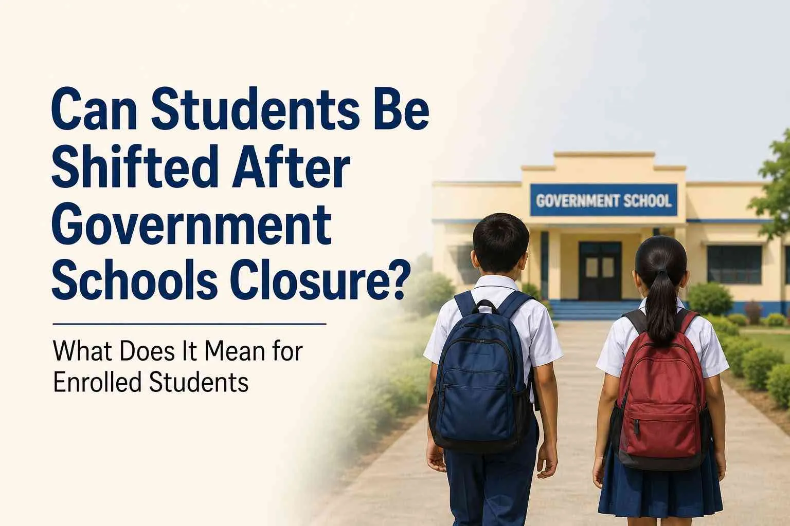 Can Students Be Shifted After Government Schools Closure? What Does It Mean for Enrolled Students