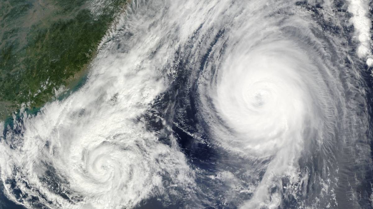 Indian monsoon affected by Pacific typhoons.