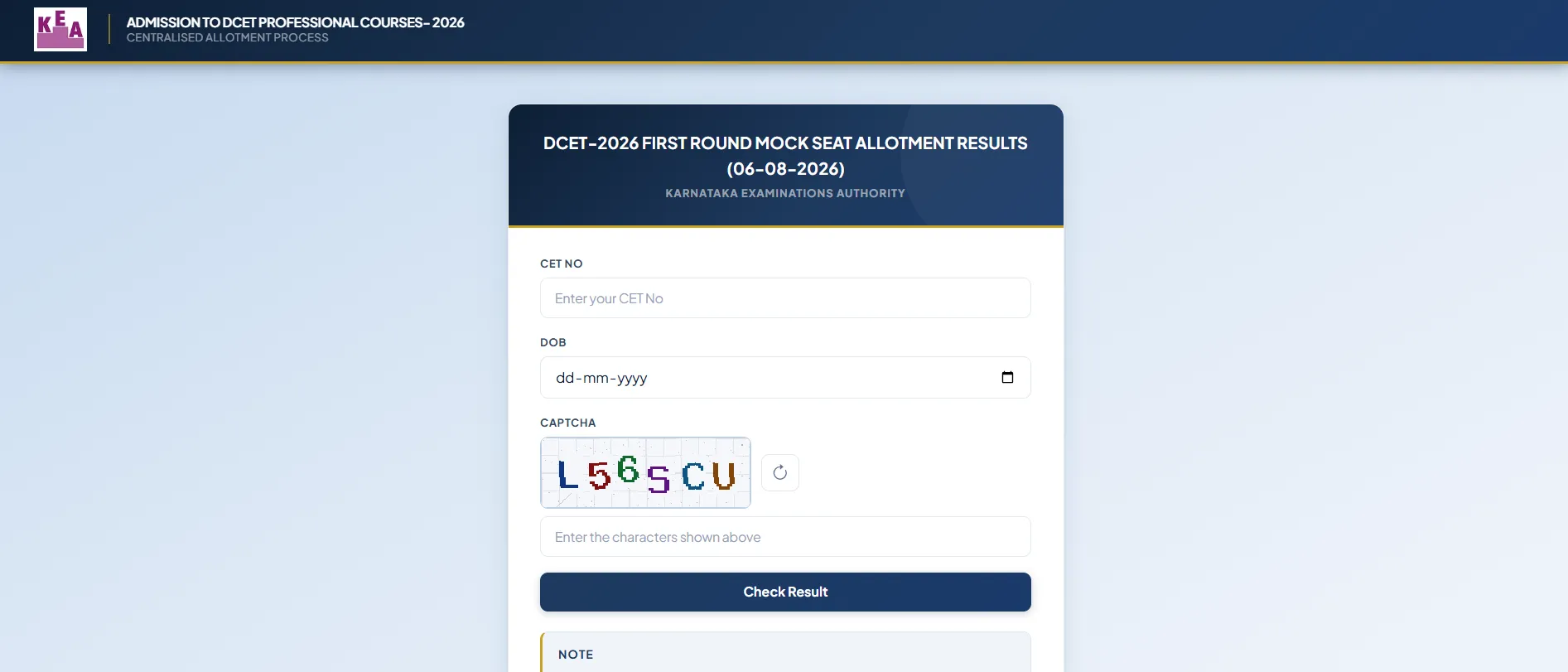 Karnataka DCET 2026: Mock Seat Allotment Result Released at keaonline.karnataka.gov.in, Link to Download Scorecard Here