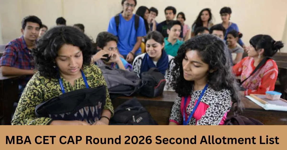 MBA CET CAP Round 2026 Second Allotment List