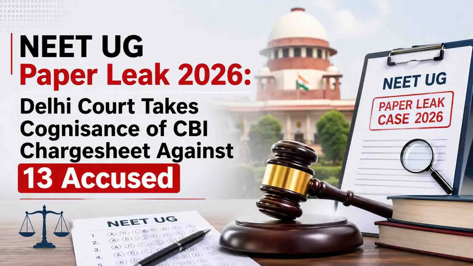 NEET UG Paper Leak 2026: Delhi Court Takes Cognisance of CBI Chargesheet Against 13 Accused