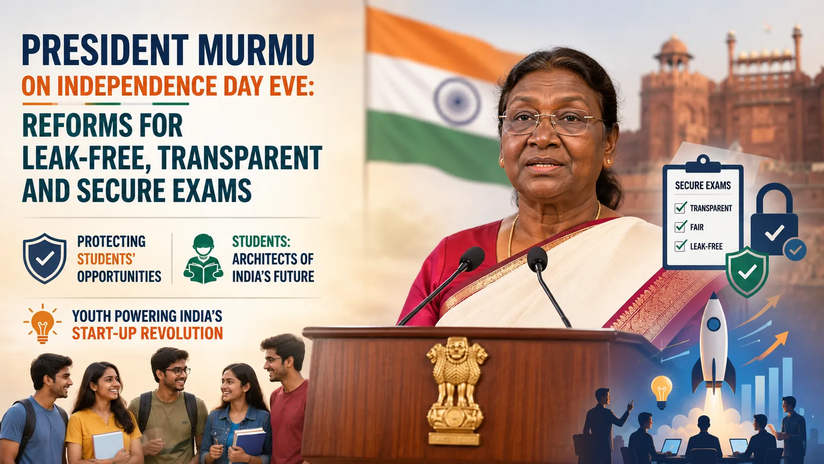 President of India on Independence Day