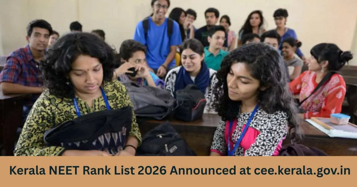 Kerala NEET Rank List 2026