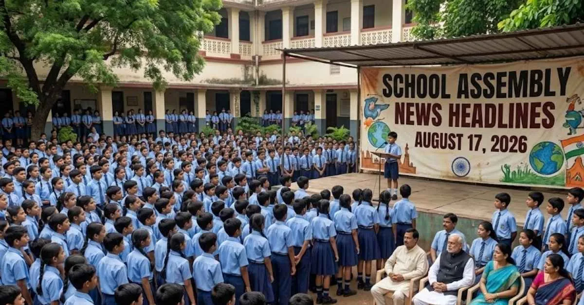 School Assembly News Headlines Today (August 17, 2026): Top National, International, Sports, Economy, Science & Technology, and Education News