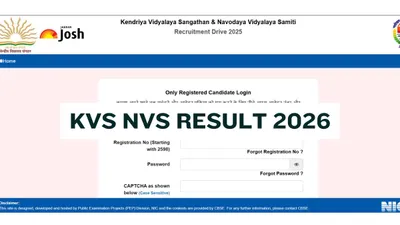 KVS NVS Result 2026 Released at kvsangathan.nic.in, Download Tier 2 Merit List PDF Here
