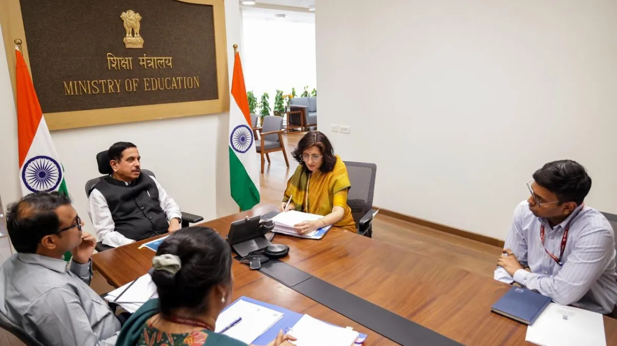 Education Minister Reviews Plan For National Platform Offering Free Online Coaching For Competitive Exams