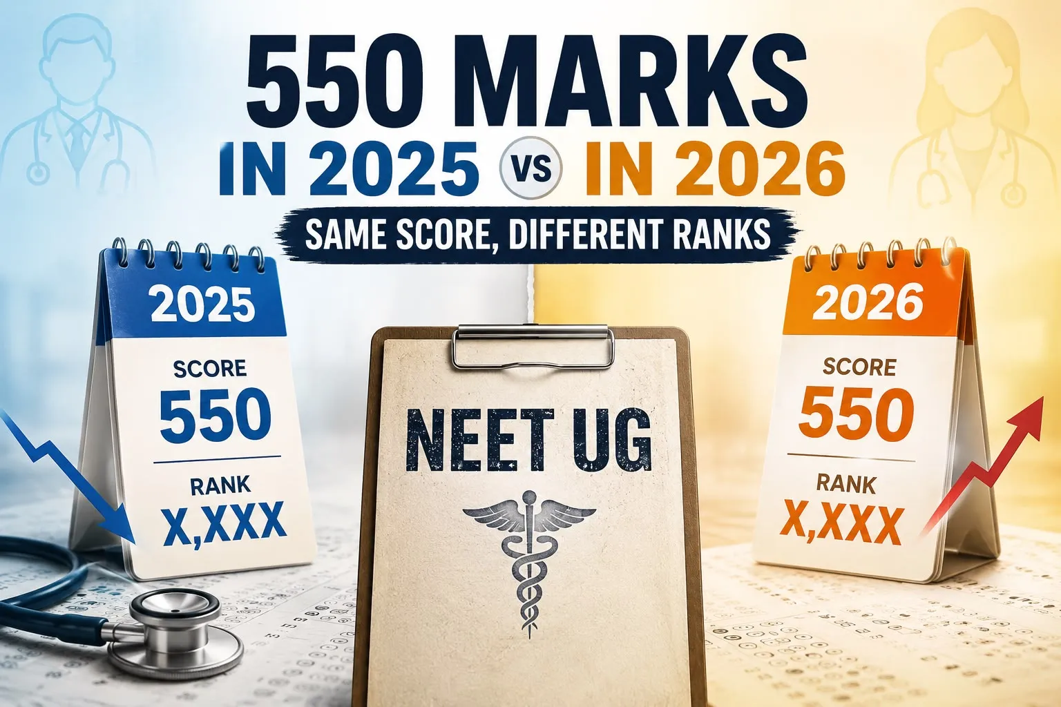 550 Marks in NEET 2026 vs 550 Marks in 2025