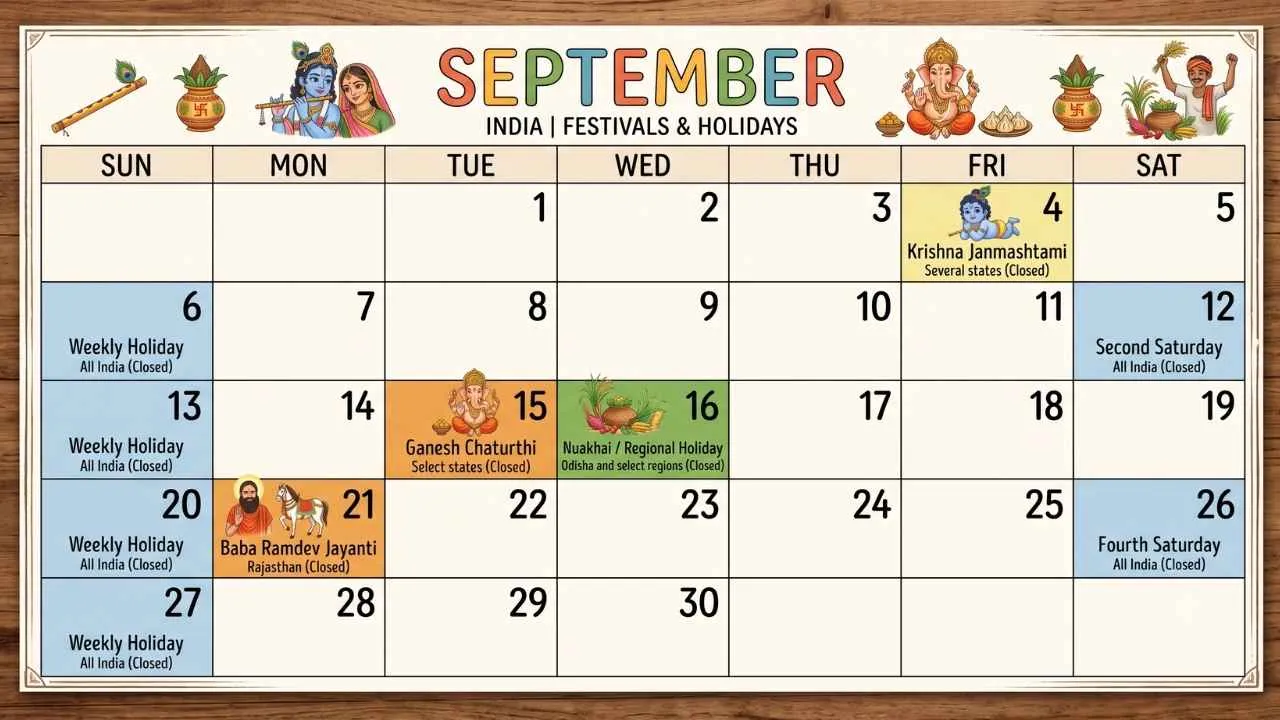 festival special Bank Holidays In September 