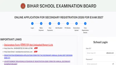 Bihar Board Extends Class 10, 12 Exam 2027 Dummy Registration Card Correction Date Till September 16: Details Here Bihar Board Extends Class 10, 12 Exam 2027 Dummy Registration Card Correction Date Till September 16: Details Here
