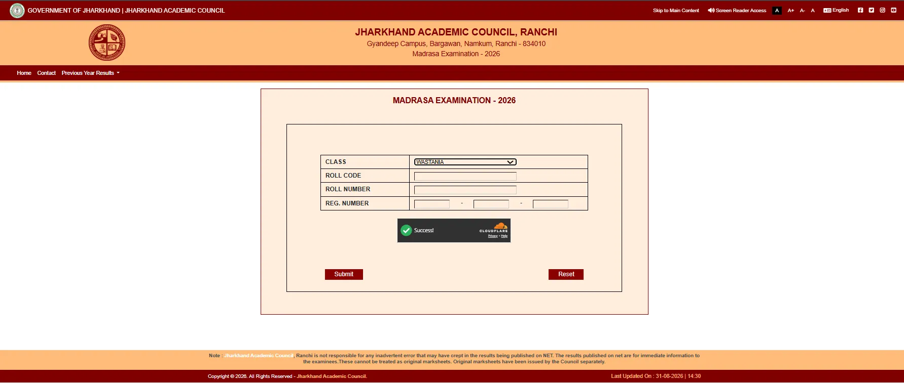 Jharkhand Madrasa Result 2026 Released; Download Wastania, Faqania and Moulvi Scorecard at jacresults.com