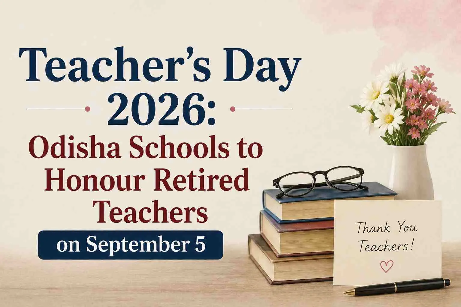 Teacher's Day 2026: Odisha Schools to Honour Retired Teachers on September 5