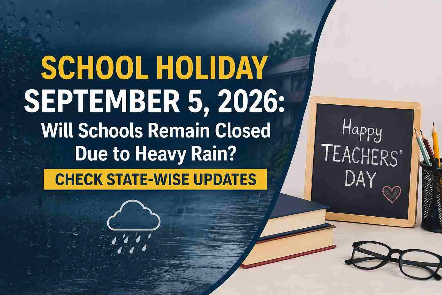 School Holiday Tomorrow (September 5, 2026): Will Schools Remain Closed Due to Heavy Rain? Check State-Wise Updates