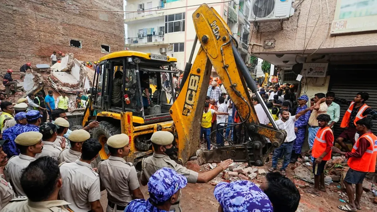 Satya Niketan Collapse: Building Had Unauthorised Construction, No Sanctioned Plan, Says Civic Official