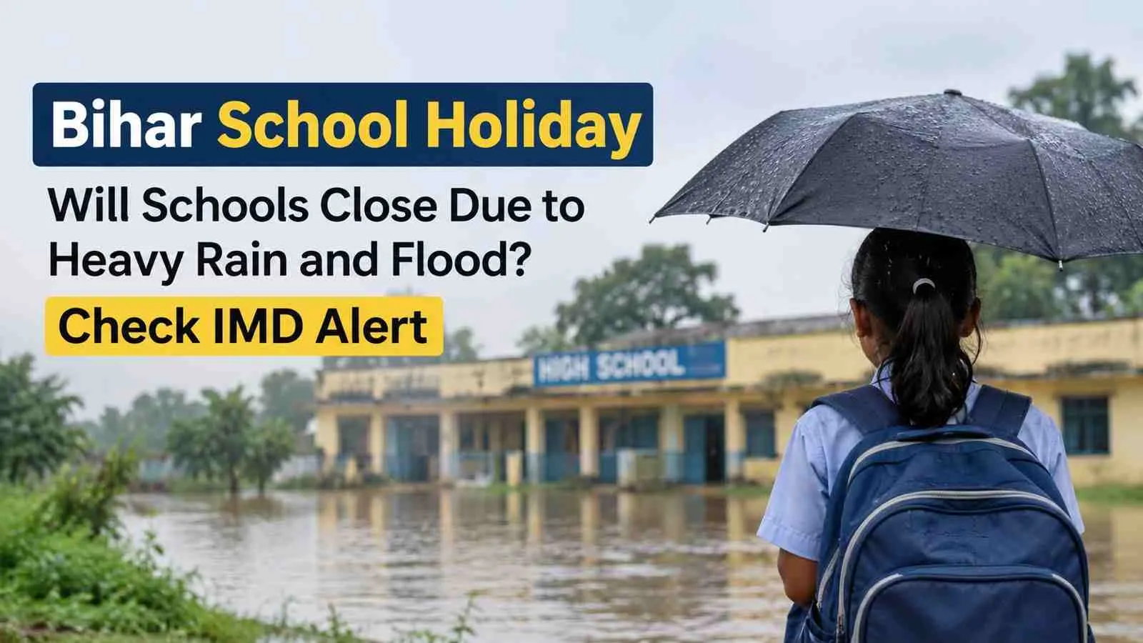 Bihar School Holiday: Will Schools Close Due to Heavy Rain and Flood? Check IMD Alert