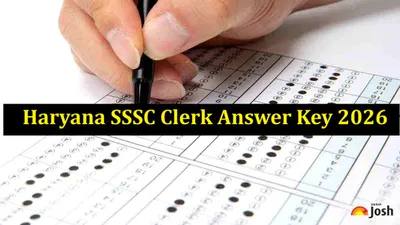 Haryana Clerk Answer Key 2026 at sssc.gov.in today, Download Response Sheet And Raise Objection Link Details Here 
