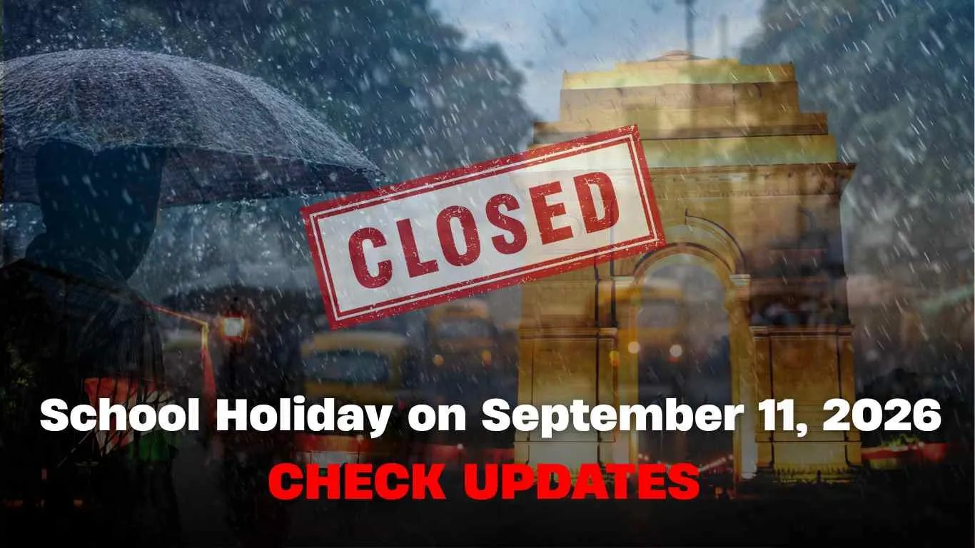 School Holiday (September 11, 2026): Will Schools Remain Closed Due to Heavy Rain? Check State-Wise Updates