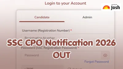 SSC CPO 2026: 1871 Sub-Inspector Posts Recruitment Notification Released SSC CPO 2026: 1871 Sub-Inspector Posts Recruitment Notification Released