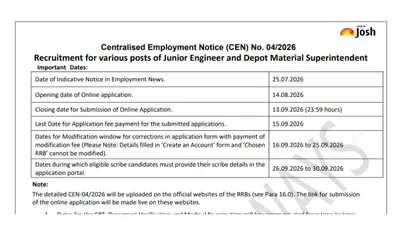 RRB JE Recruitment 2026 Last Date Today: Apply Online for 4,029 Posts; Check Eligibility & Other Details Here

