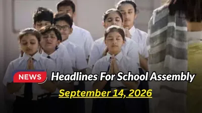 Title: School Assembly News Headlines (September 14, 2026): PM Modi Addresses BRICS, India Wins Hockey Title, RBI Rejects Tata Request & Other News