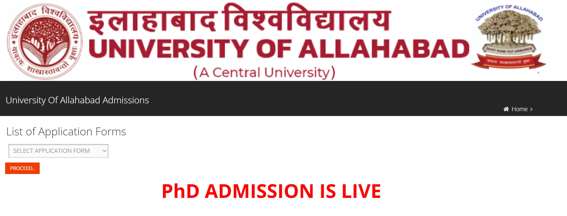 Allahabad University PhD Admission 2026: 959 Seats, Apply by September 25 at allduniv.ac.in