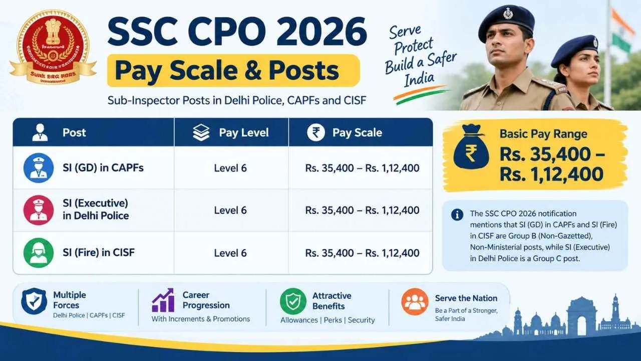 SSC CPO Salary Info 1 