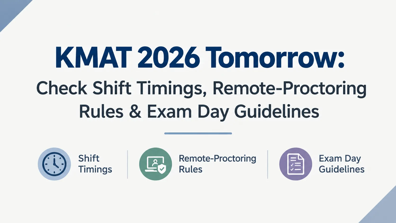 KMAT 2026 Tomorrow: Check Shift Timings, Remote-Proctoring Rules & Exam Day Guidelines