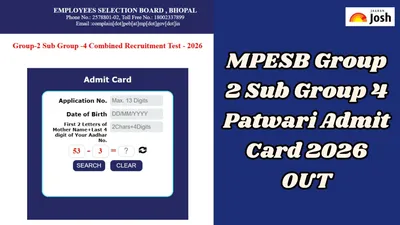 MPESB Group 2 Patwari & Other Posts Admit Card & Exam Details 2026