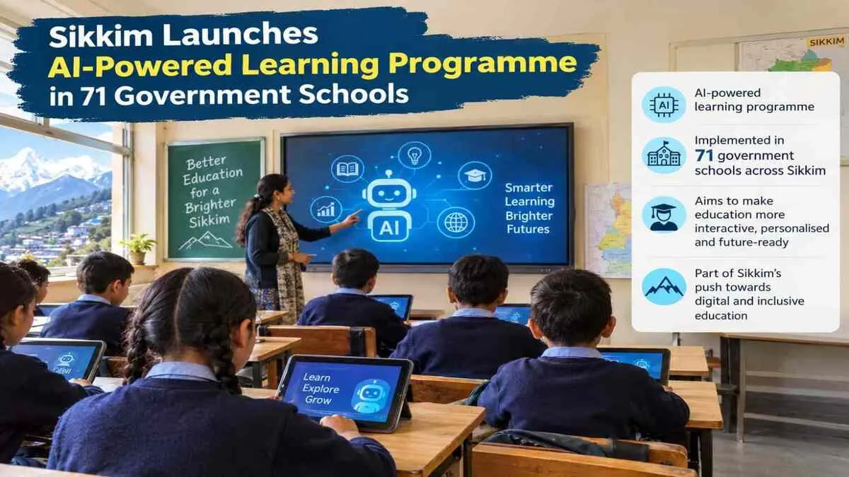 Sikkim Launches AI-Powered Learning Programme in 71 Government Schools