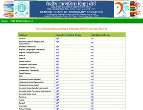 CBSE Class 10 Sample Papers 2027 OUT; Download Subject Wise PDF here CBSE Class 10 Sample Papers 2027 OUT; Download Subject Wise PDF here