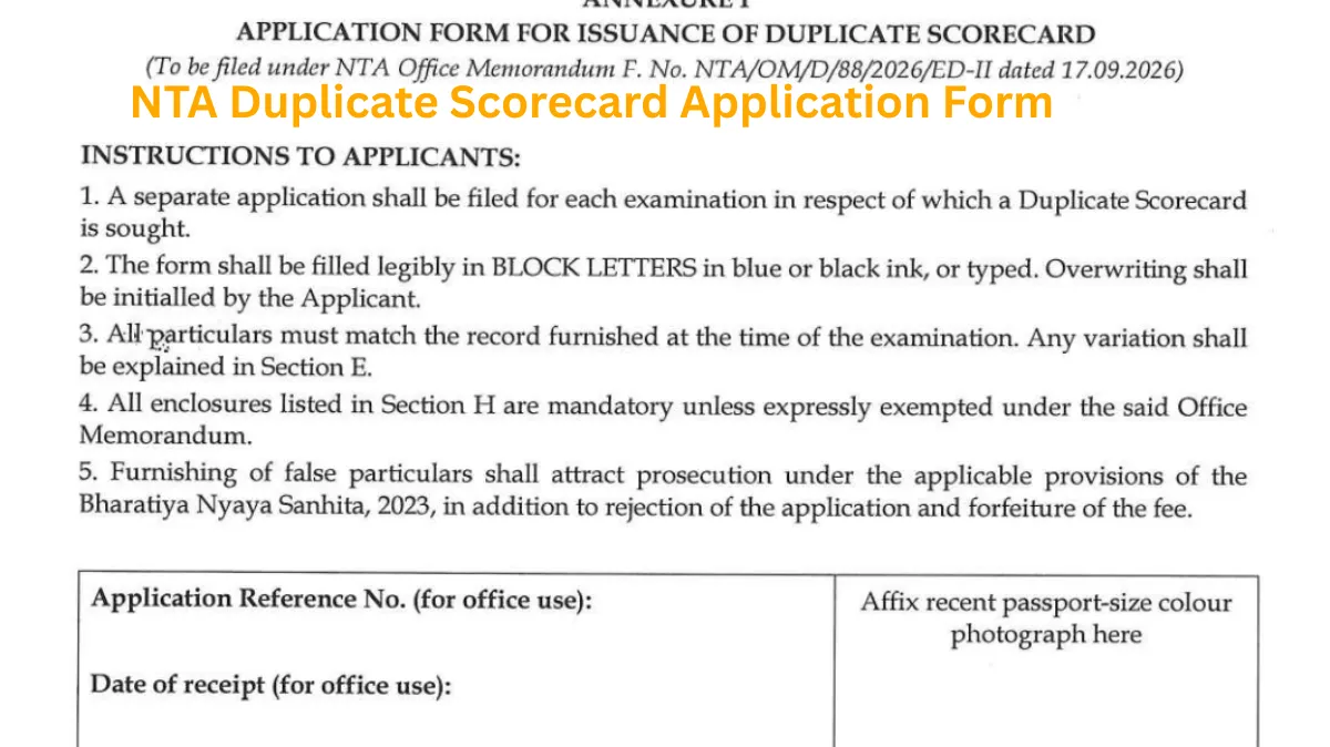 NTA Duplicate Scorecard: How To Get New Copy If JEE Main, NEET UG Scorecard Is Lost, Damaged