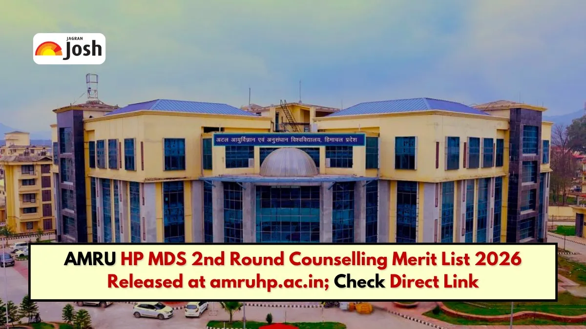 HP NEET MDS 2026 Counselling Round 2 Merit List OUT at amruhp.ac.in; Direct Link, How to Download PDF