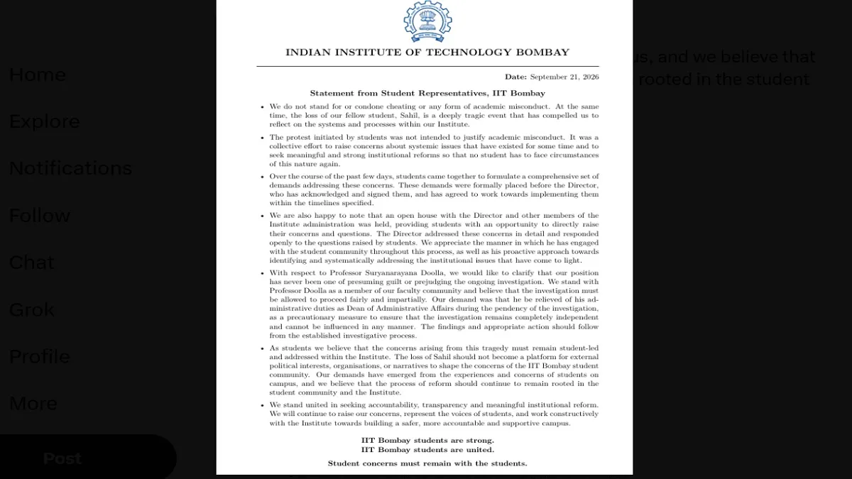 IIT Bombay Student Suicide