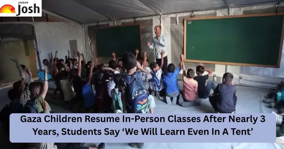Gaza Children Resume In-Person Classes After Nearly 3 Years