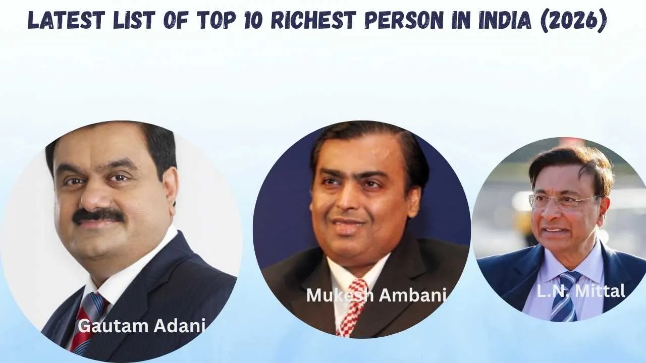 Top 10 Richest Person In India (2026)