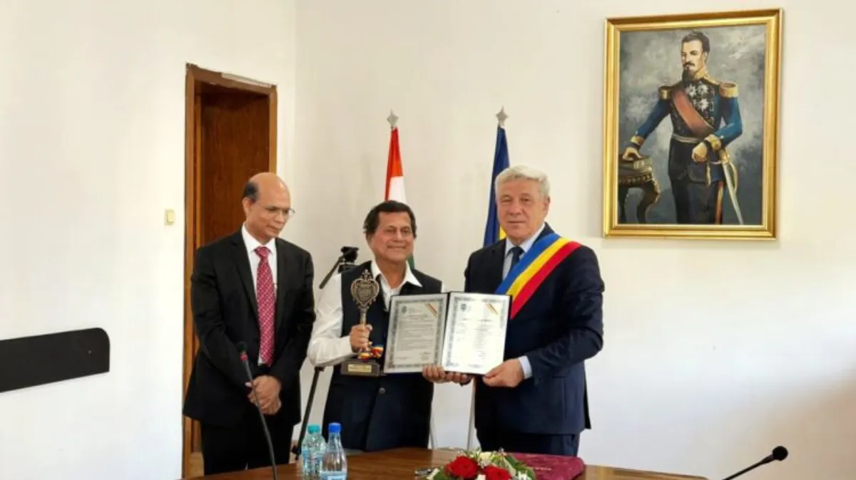 KIIT Founder Achyuta Samanta Conferred Honorary Citizenship By Romanian Town For Education, Social And Humanitarian Service