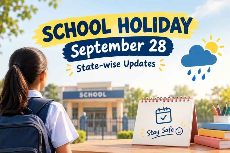 School Holiday September 28, 2026: Check Delhi-NCR, Ghaziabad, UP, Gurugram, Punjab And Other State-Wise Updates