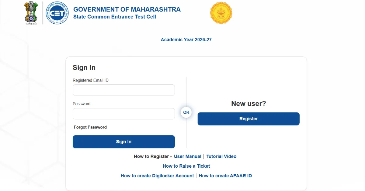 MH CET Law 3 Year LLB 2026 Round 4 Registration Last Date Tomorrow