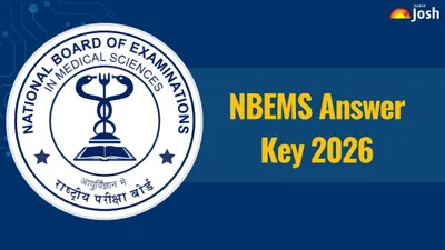 NBEMS Recruitment 2026 Answer Key Released; Objections Open Till Oct 06 NBEMS Recruitment 2026 Answer Key Released; Objections Open Till Oct 06