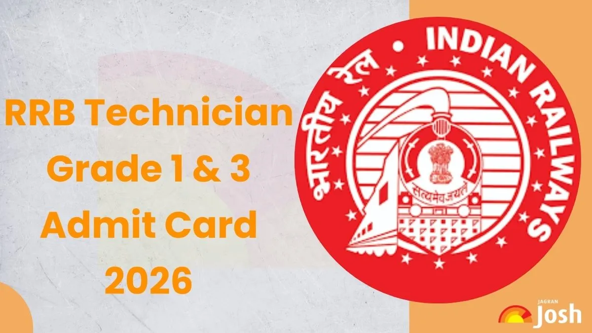 RRB Technician Admit Card 2026