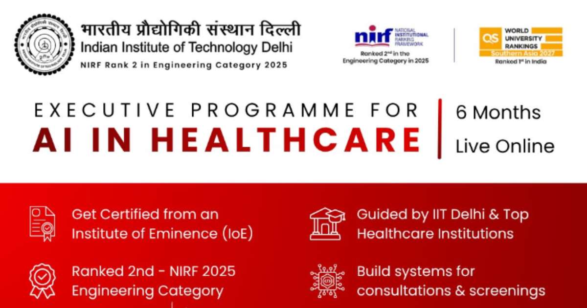 IIT Delhi AI in Healthcare Programme 2026