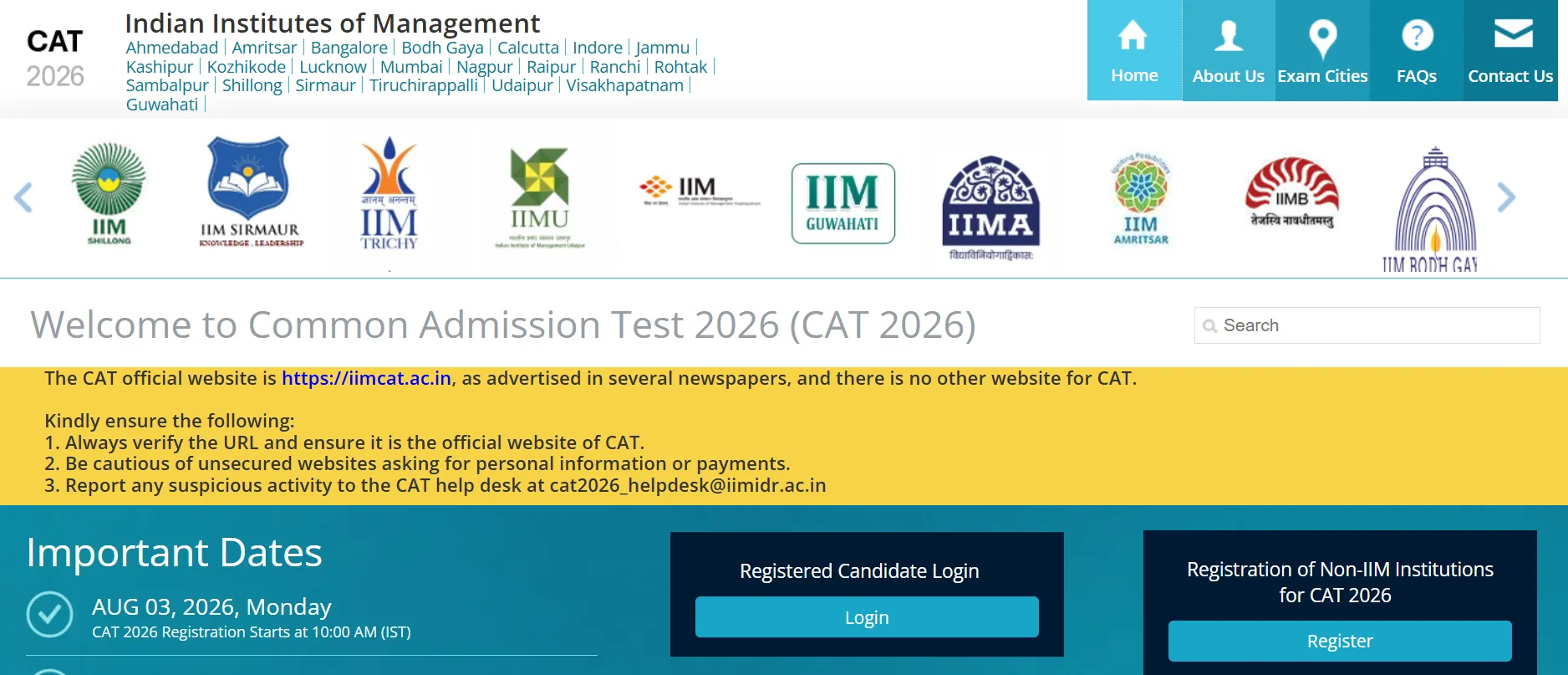 CAT 2026 Correction Window to Open Tomorrow at iimcat.ac.in; Check Details