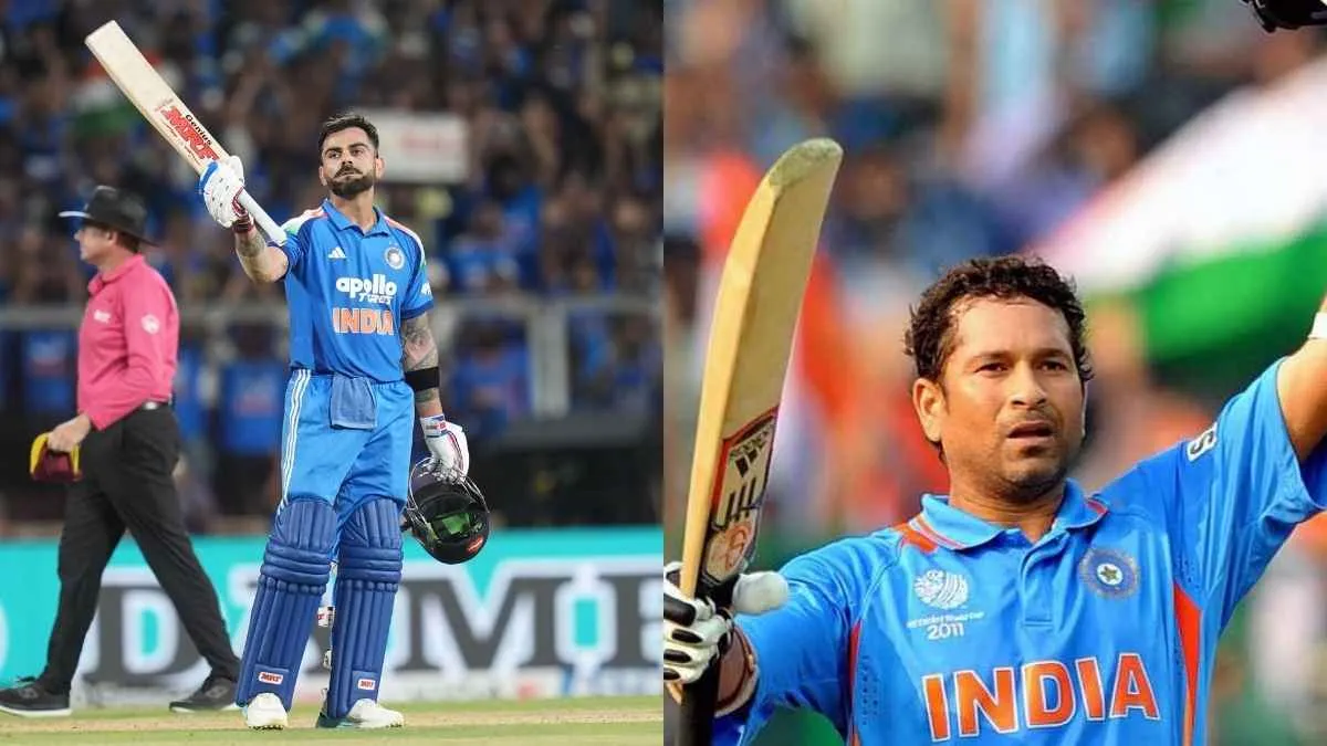 Virat Kohli and Sachin Tendulkar (Image Source: X.com)
