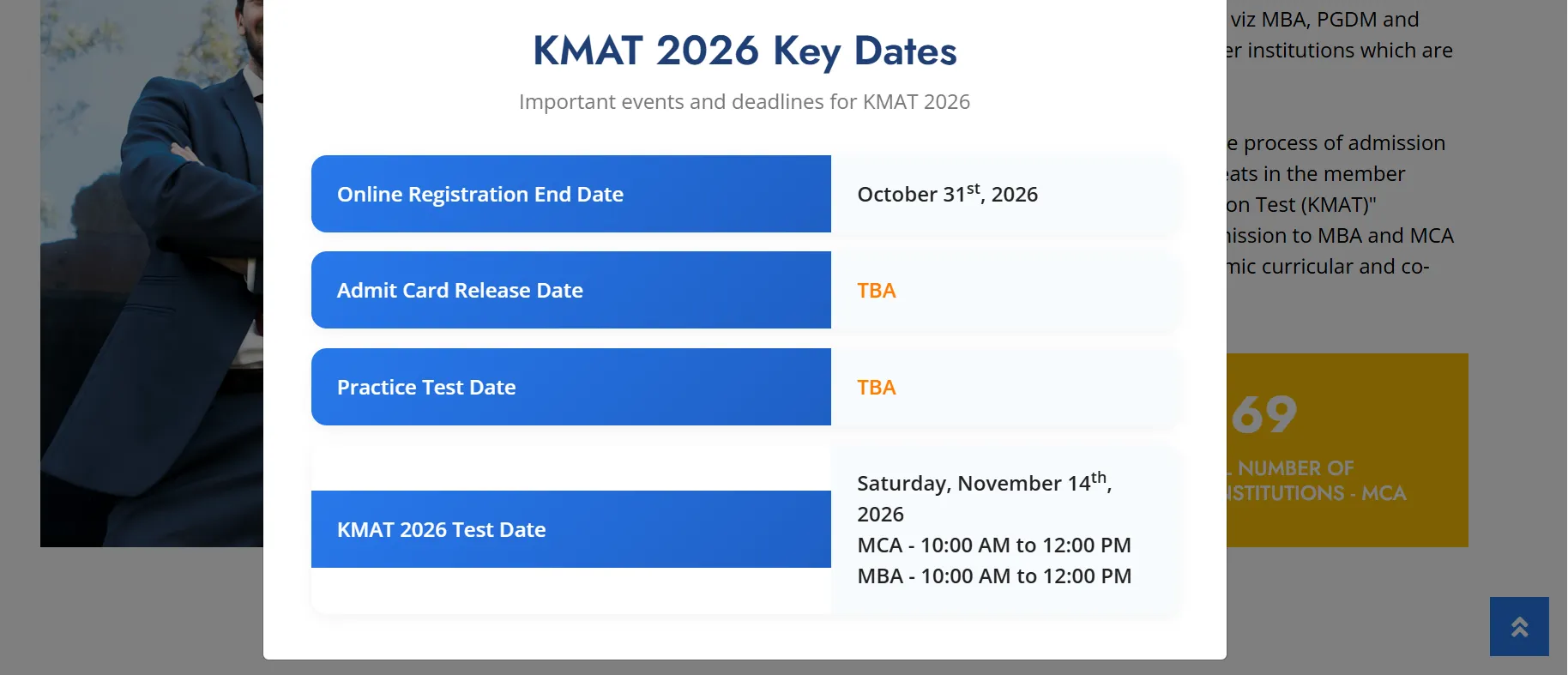 KMAT 2026 Session 2 Exam Schedule Released: Check Dates, Apply by October 31